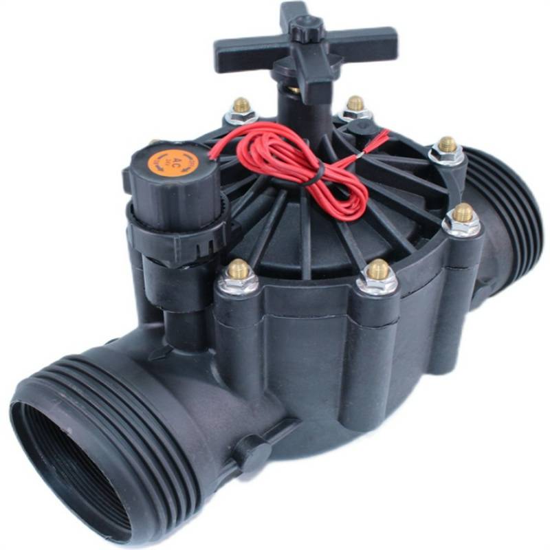 美国雨鸟内丝接口电磁阀自动灌溉电子控制阀100dvfdn251寸32mm