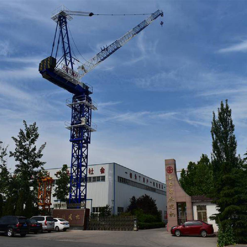 四川塔吊厂qtz100tc60138吨45米独立高度尖头片式l46标准节塔机