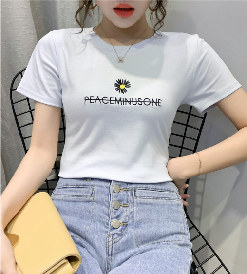 2元短袖批发库存女士t恤清货地摊t恤纯棉t恤夏季去哪批发便宜服装夜市