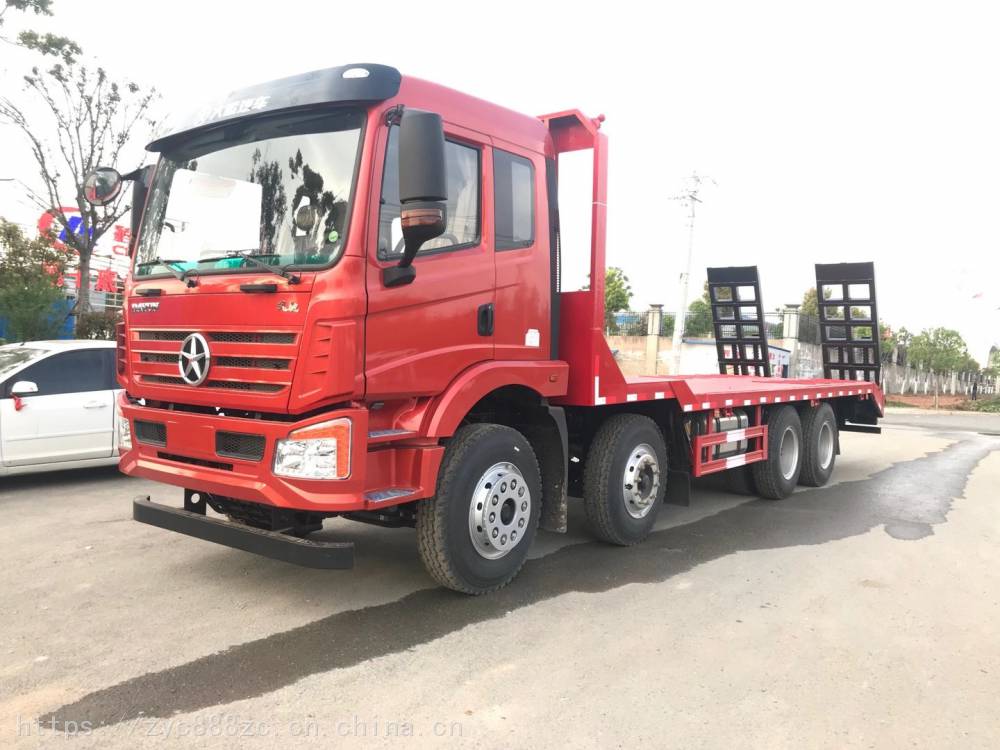 大运四桥拖车 拉挖机平板车