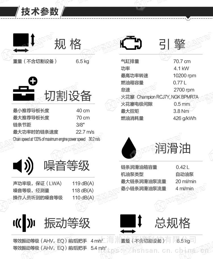 富世华365油锯参数图片