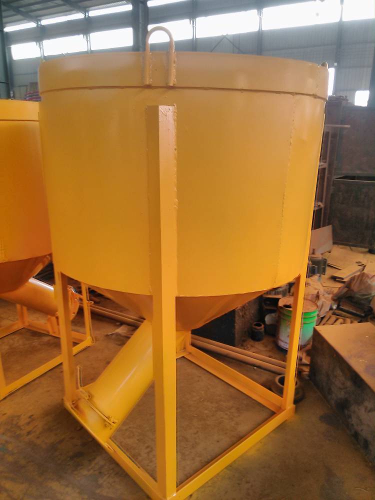 耒阳天旺斜口出料塔吊灰斗多种容量型号