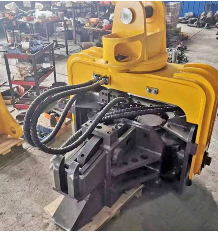 奥莱液压振动打桩机护栏打拔一体机360挖掘机打桩机