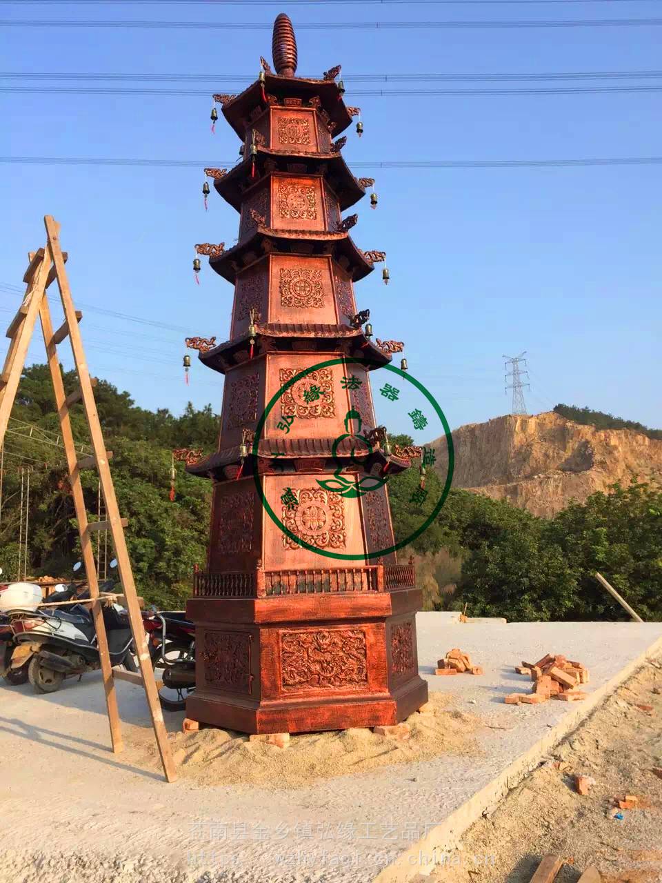 祠堂烧纸塔弘缘法器供应寺庙烧纸塔祠堂焚经塔元宝塔