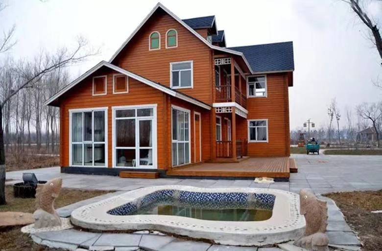 木屋别墅价格防腐木小木屋农家乐木屋设计