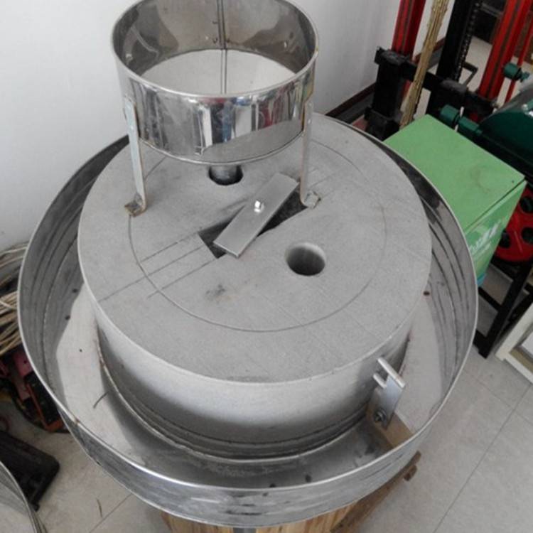 不同直径电动石磨豆腐豆浆电动石磨机带分离箱磨盘石磨机