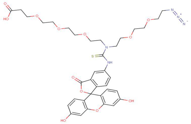 2086689-04-3，N-(Azido-PEG2)-N-Fluorescein-PEG3-acid