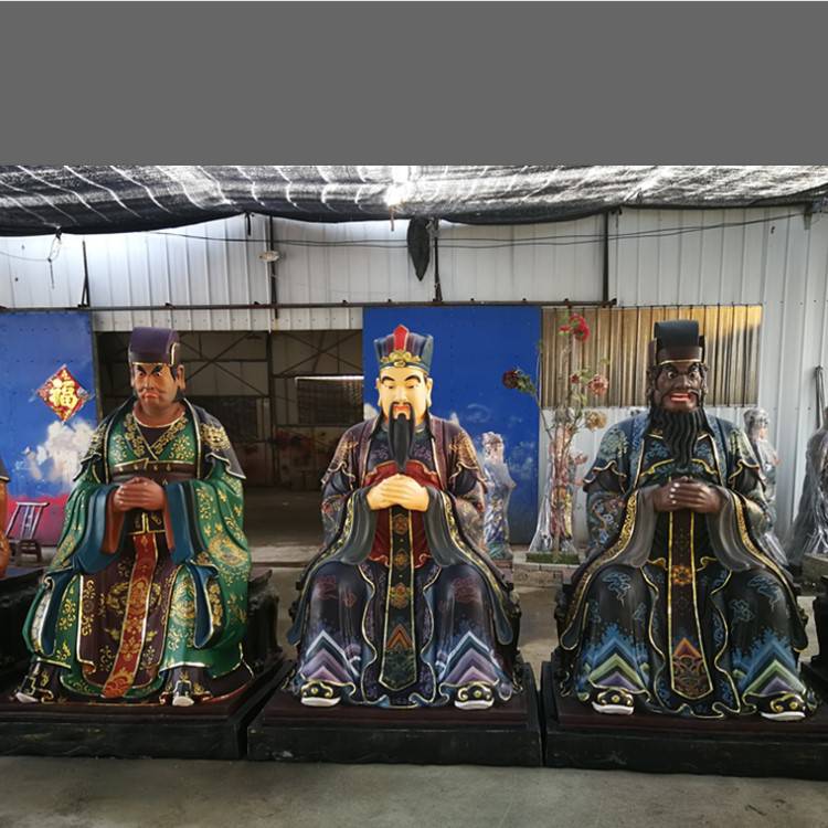 为人民造福三郎爷佛像玻璃钢三郎神像关二爷伏魔大帝塑像寺庙佛像摆件