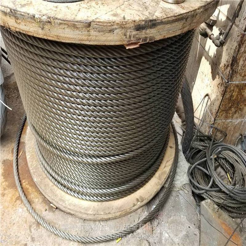 多股镀锌钢丝绳电梯塔吊起重包塑钢丝油绳10mm工程吊线钢丝绳雷力