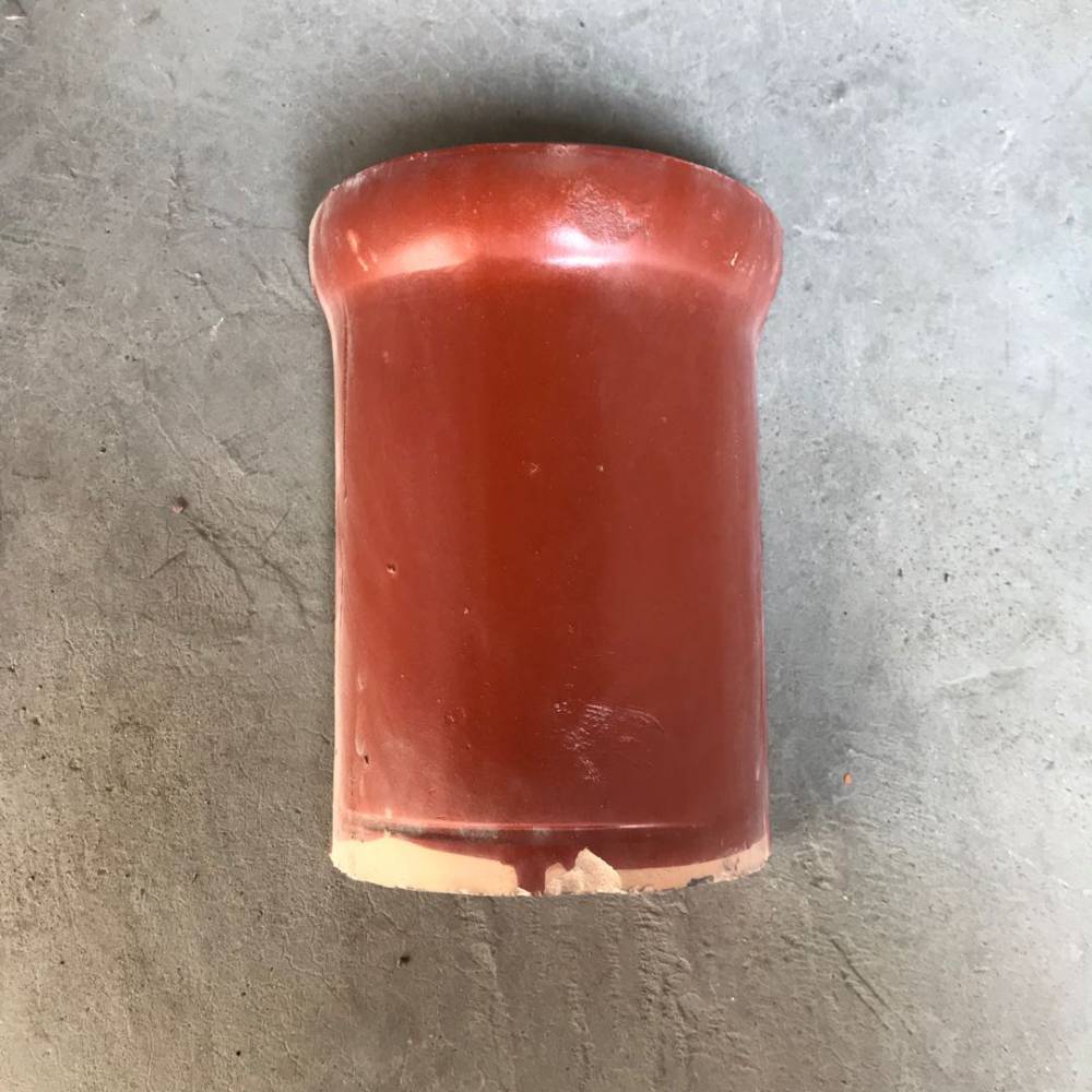 山东全瓷西式脊瓦1米5个半圆脊瓦双筒瓦s瓦连锁瓦配件波纹瓦