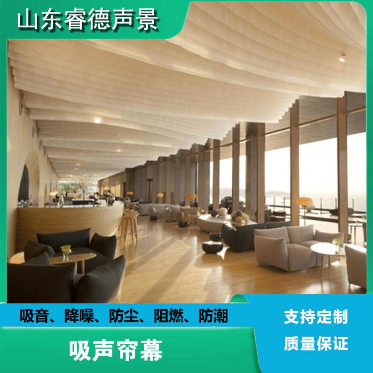 rayde 吸声降噪音专用帘幕 吸音卷帘会议室办公室报告厅混响治理