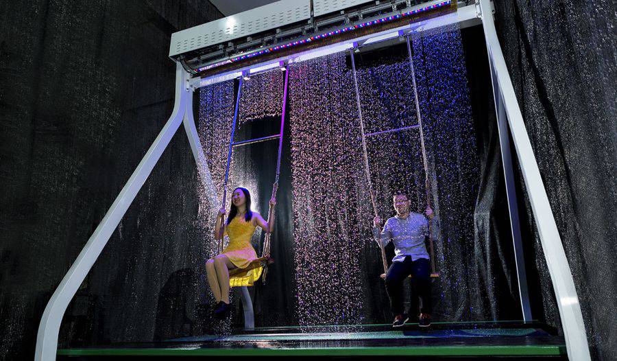 水帘秋千***销售 多人互动儿童游乐瀑布秋千