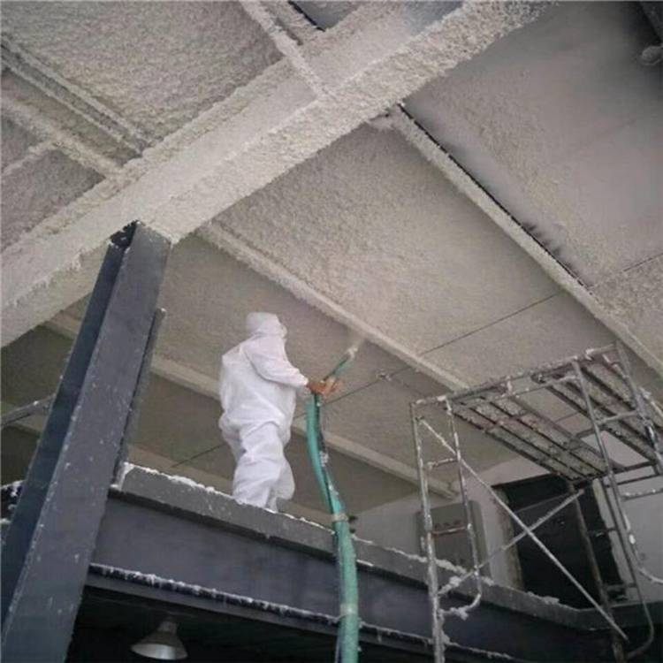 顶棚无机纤维喷涂车库无机纤维喷涂富创车库无机纤维喷涂厂家保温效果