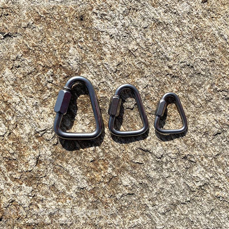 304不锈钢三角连接环三角锁三角环连接扣梅隆锁攀岩装备快速扣