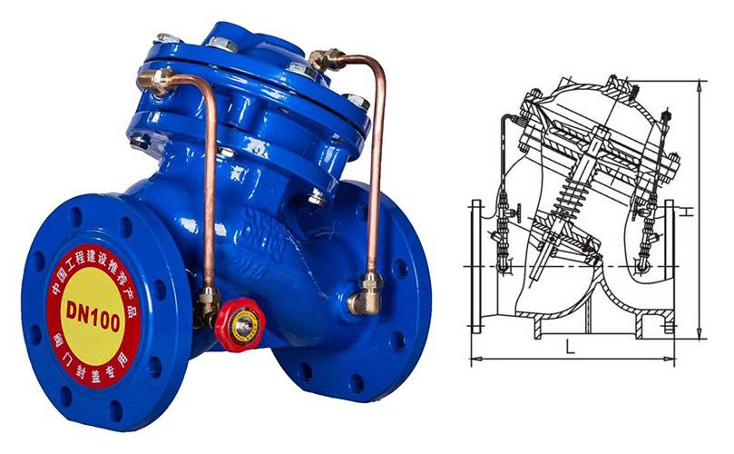 jd745x多功能水泵控制阀隔膜式多功能水力控制阀