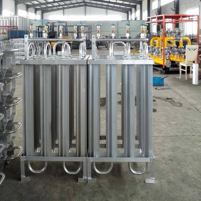 供应旭鸿杜瓦罐供气用氮气汽化用铝材空温式汽化器