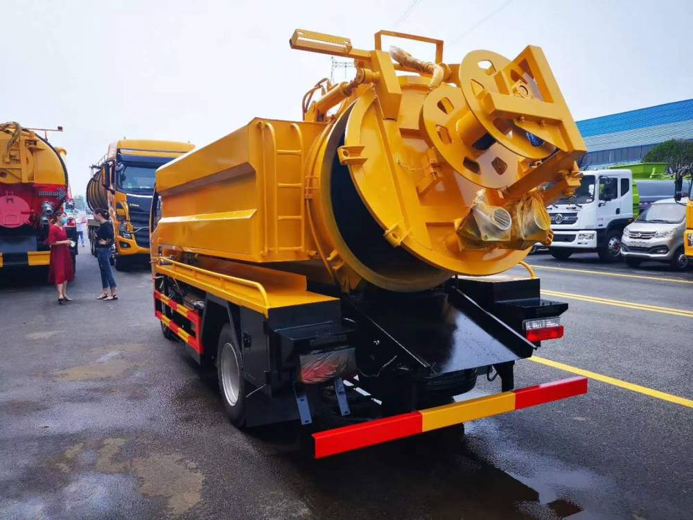 国六吸污抽粪车方罐联合疏通车6方管道清淤车