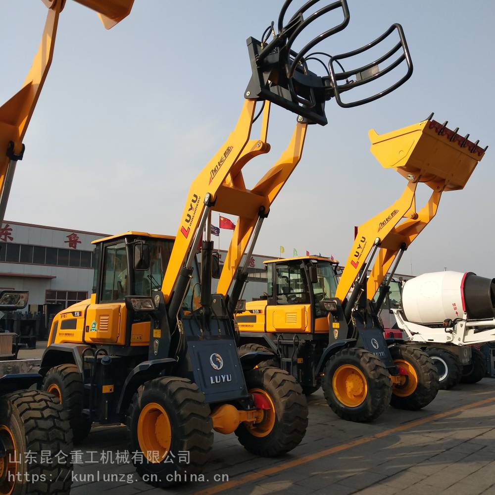 山东鲁宇重工zl938k铲车抓木机20装载机无级变速轮边减速