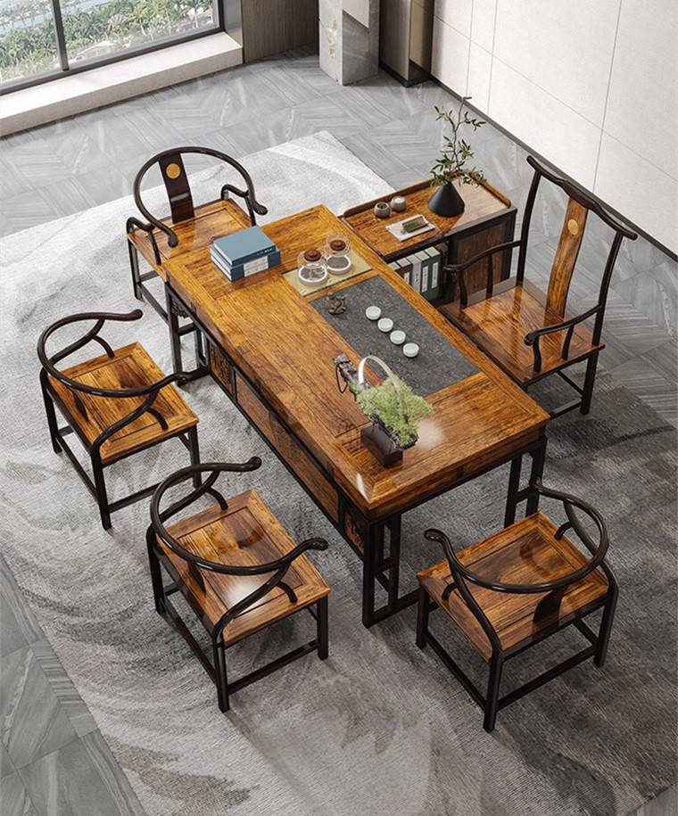 新中式茶台格新中式茶台款式图片红木家具名琢世家产品价格 - 推发网