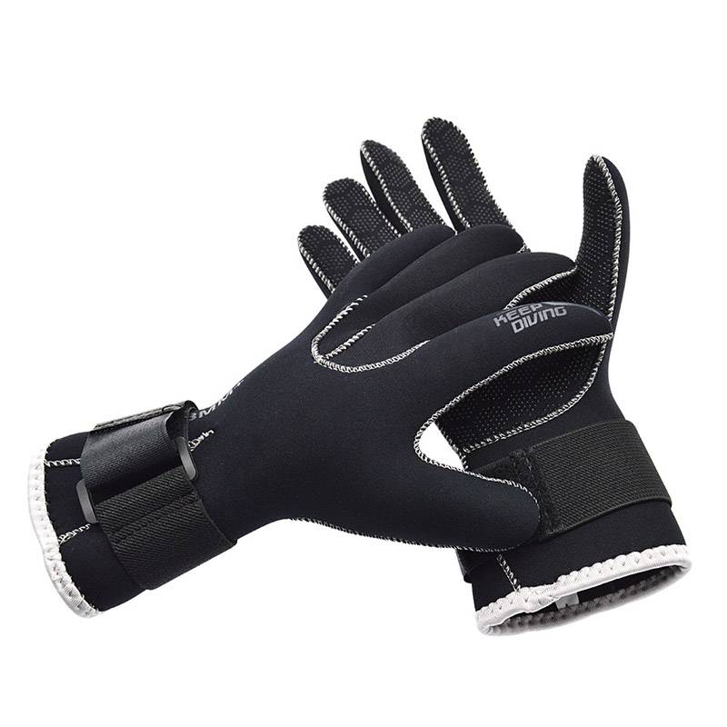 水域救援手套应急黑色防护手套救援护具防护手套橡胶防护手套合盾