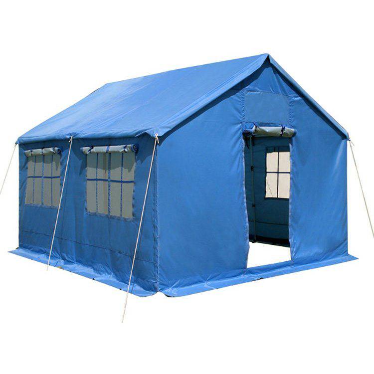 12平方单棉两用帐篷民政救灾单帐篷大型防汛储备物资救援帐篷