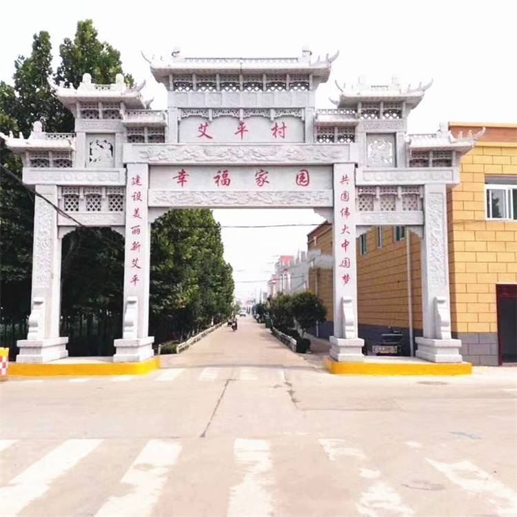 屯溪精雕石牌坊现场测量