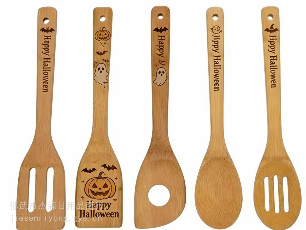 厂家直供 激光竹铲 竹铲套装 竹木制品 厨房家居用品 厨房用品