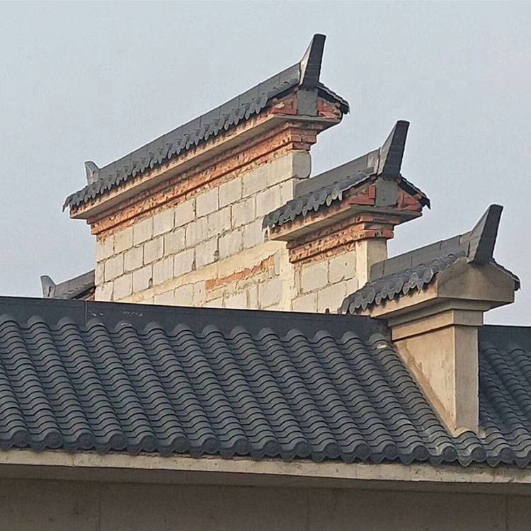 现代四合院小青瓦徽派建筑仿古青瓦古典青瓦围墙安装价格