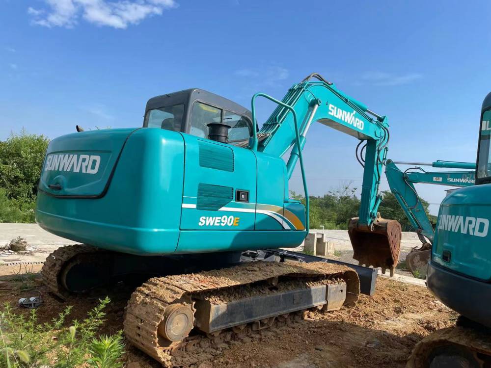 出售原装二手挖掘机山河智能90手续两年全国免费配送急转图片