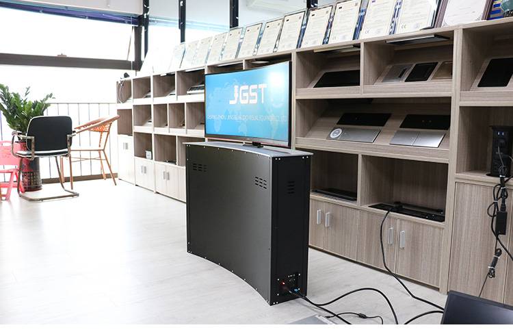 晶固电动隐藏柜曲面电视机升降器273234寸曲屏电视机升降机