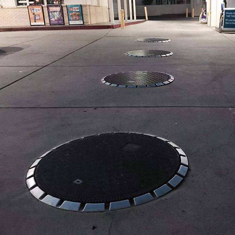 排水复合977圆防渗漏东方石油加油站用承重井盖安装