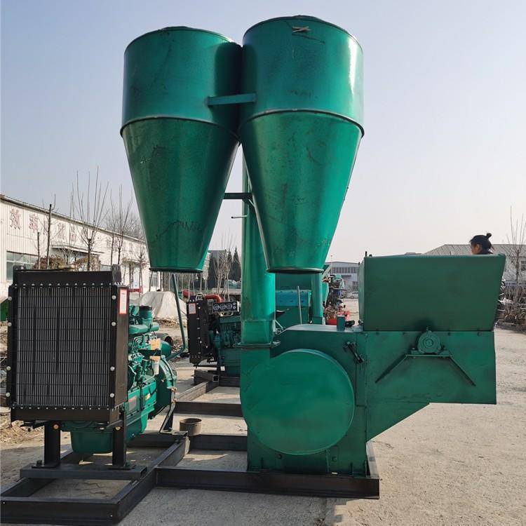 时产五吨牛场用圆盘粉碎机秸秆麦秆用粉草机养牛场粉碎机
