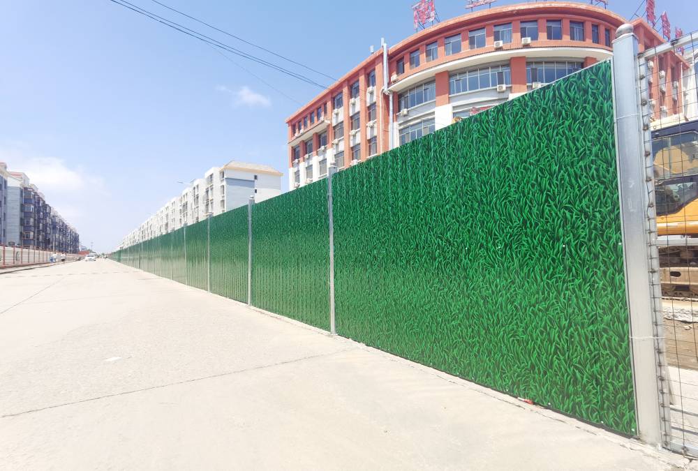 包头市绿色铁皮市政围挡