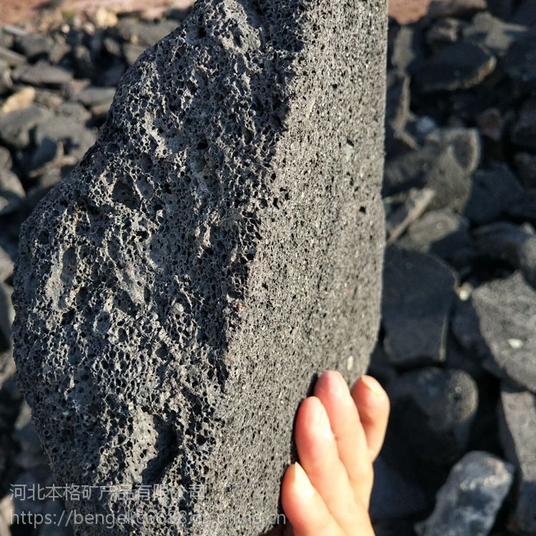 天然滤料火山石 大块火山石 火山石红色火山岩 孔隙多营养颗粒土 滤料