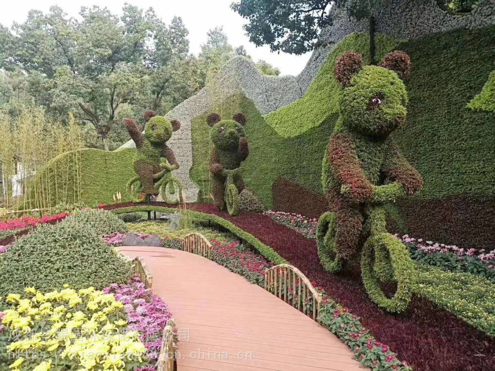 四川自贡彩虹仿真花雕成都绿雕爆款