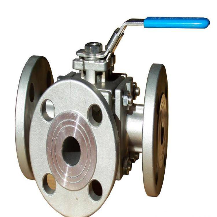 q45f16cdn15铸钢蒸汽式三通球阀手动法兰三通球阀