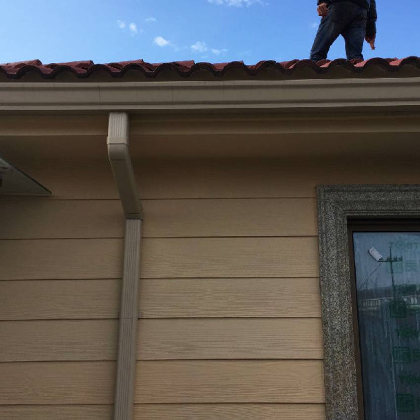 【云南德宏彩铝落水管 pvc双壁天沟 古建筑檐沟水槽 供应定制】价格_