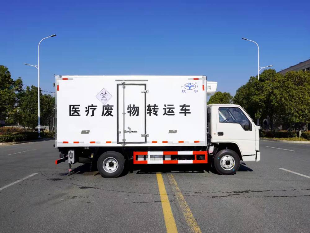 蓝牌医疗废物转运车6类感染性物品运输车带紫外喷雾消毒