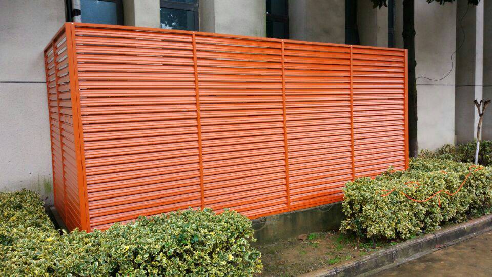 杭州空调围挡空调格栅厂家空调罩防雨通风百叶窗可用20年以上