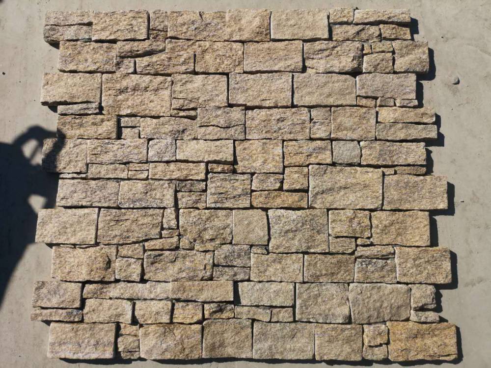 虎皮黄水泥文化石庭院铺路可用天然文化石材君旺石材