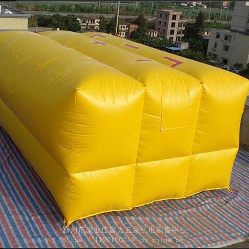 充气防摔逃生气垫高空坠落救生气囊24平米气柱型消防救生气囊雷力
