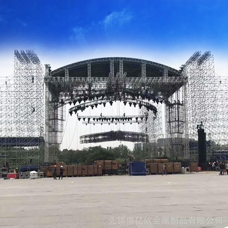 灯光架尺寸雷亚舞台配件大型线阵音响背景网架快拆活动脚手架