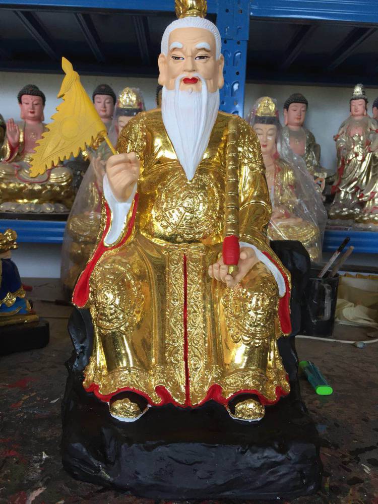 树脂姜太公神像姜子牙佛像雕塑太上老君背光神像太乙真人神像价格
