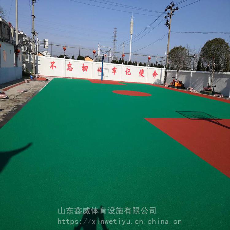 塑胶篮球场 山东塑胶篮球场 价格出售