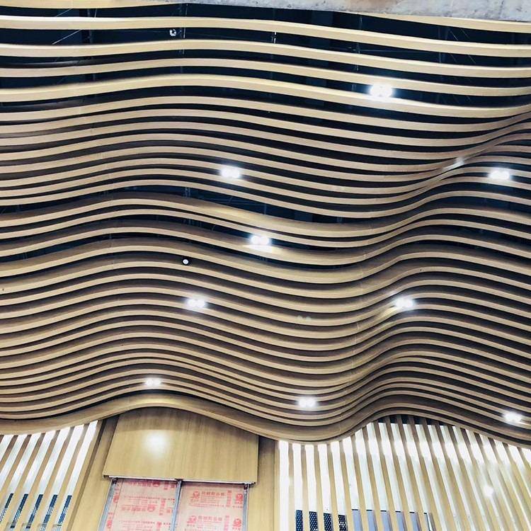 弧形异形造型吊顶铝方通定制鑫佰捷生产厂家