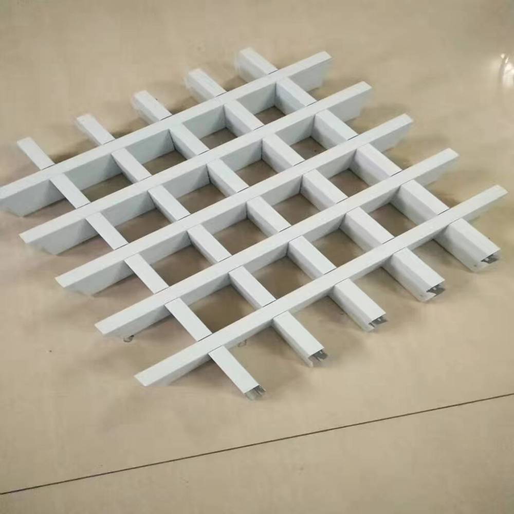 广州营业厅吊顶铝格栅方格子天花防火天花板吊顶