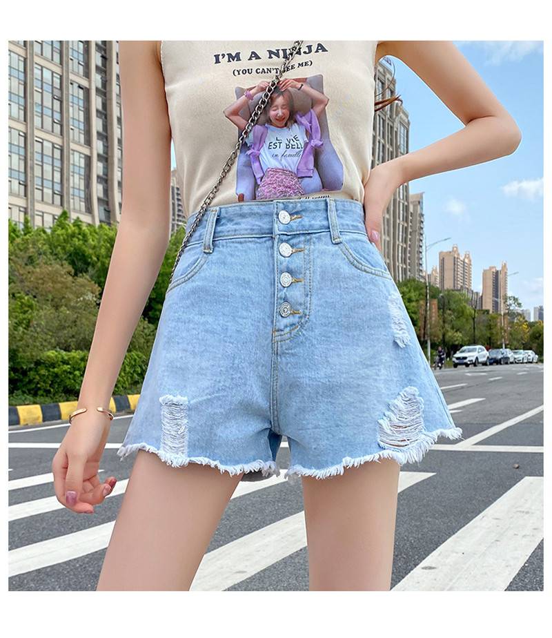 增城便宜女牛仔短裤次去义乌小量进货女式摆摊热卖T恤夏装