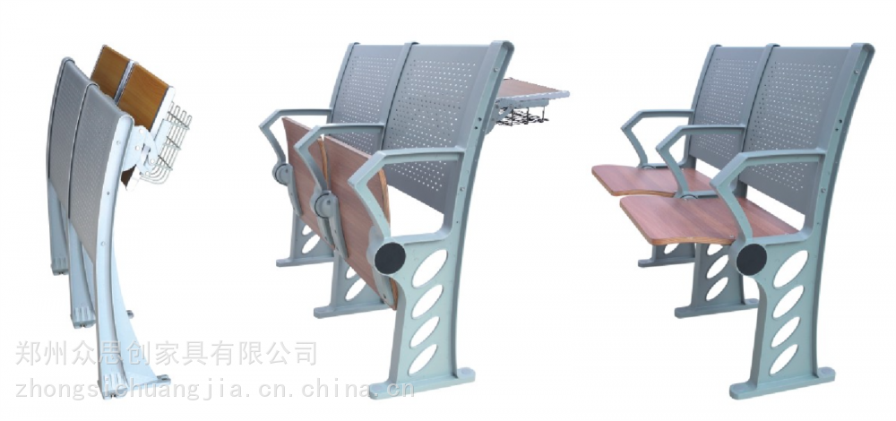 汕头潮阳学生教室铝合金折叠连排椅众思创家具
