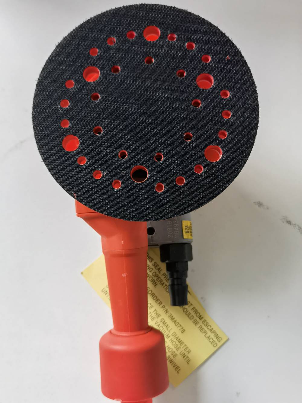3m20319气动打磨机抛光机背绒自带吸尘5寸砂光机125mm吸尘打磨机