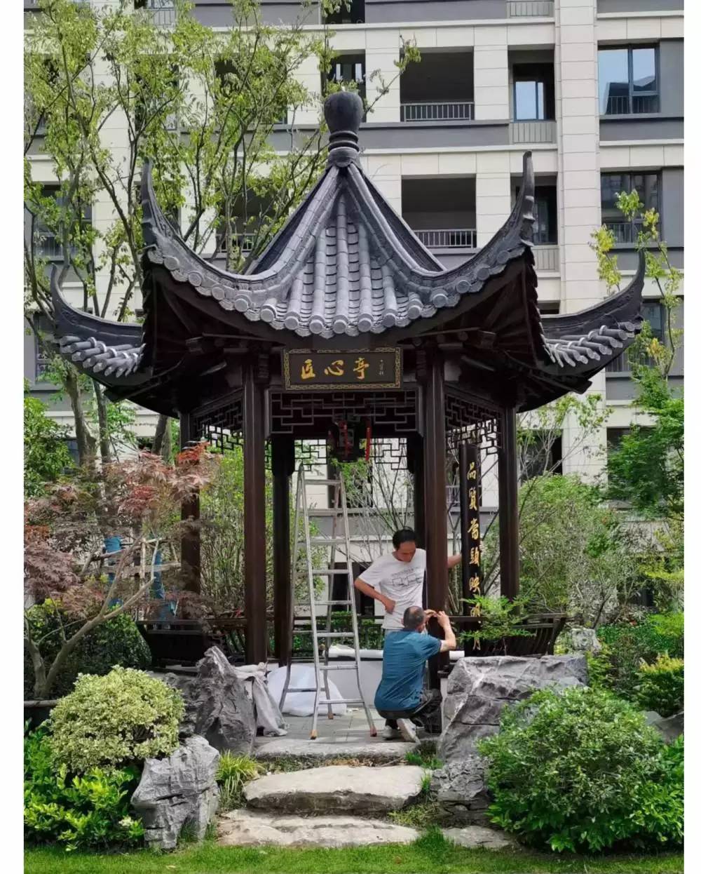 建材>古建筑材料>门楼及门楼材料>六角亭,防腐木凉亭,防腐木亭子,古建